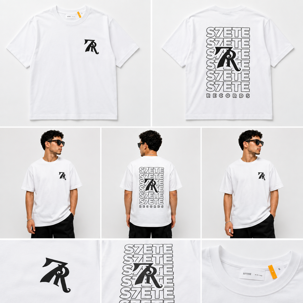 Playera S7ETE Records - Blanca