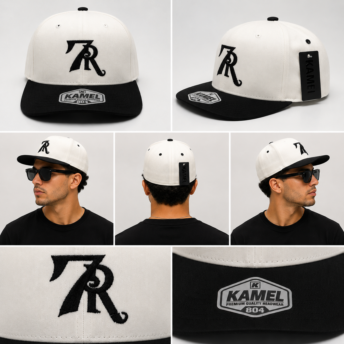 Gorra 7R Kamel - Crema / Visera Negra
