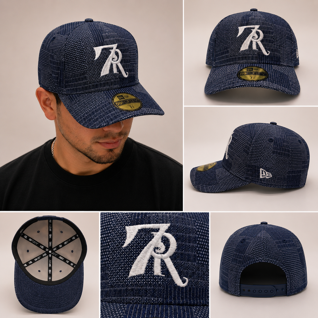 Gorra 7R New Era 59Forty - Jaspeada Azul Marino