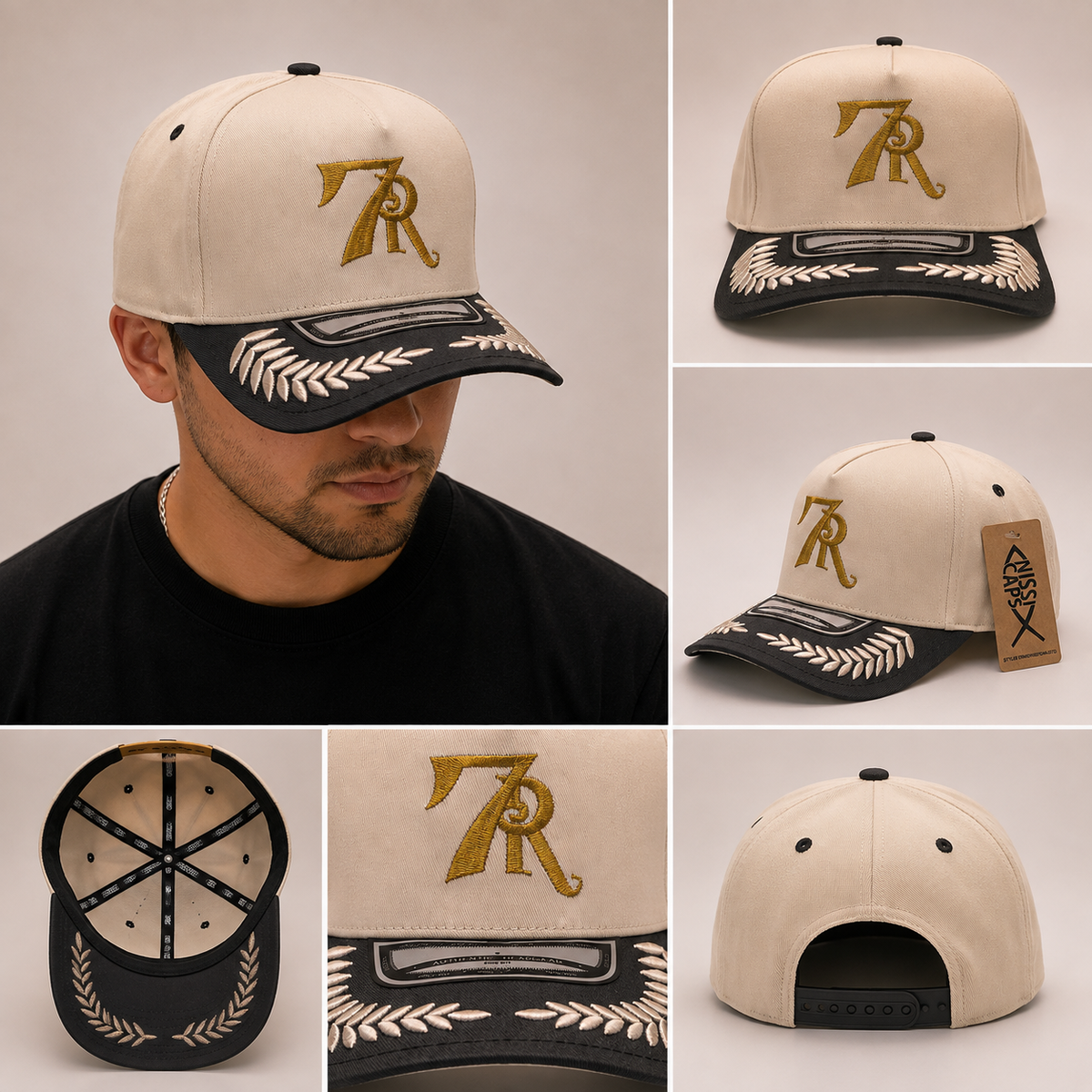 Gorra 7R Nissi - Crema / Visera Negra