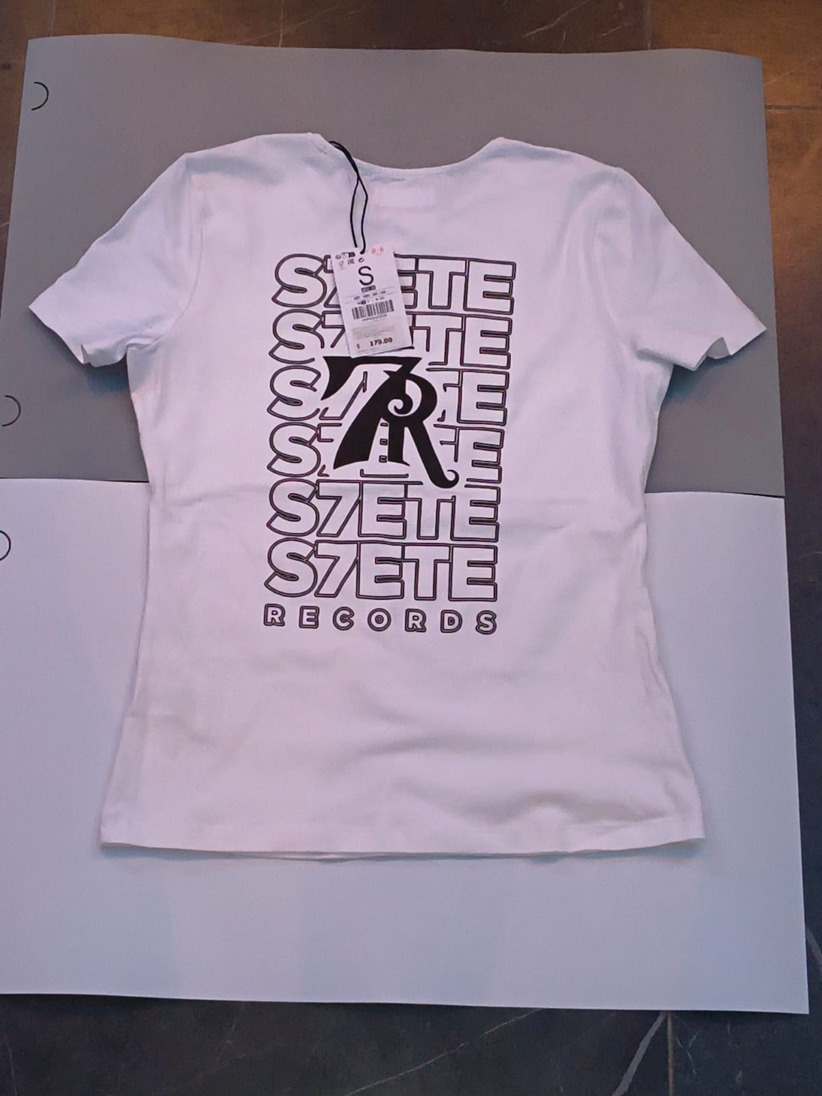 Playera S7ETE Records blanca